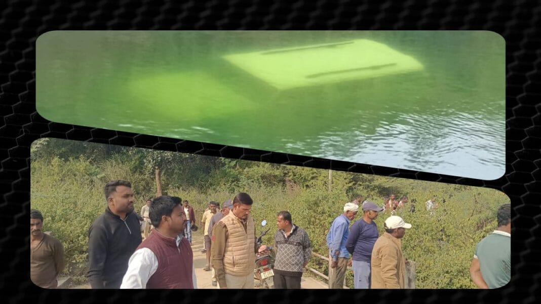 अनियंत्रित बोलेरो नहर में समाई, ड्राइवर की तलाश जारी