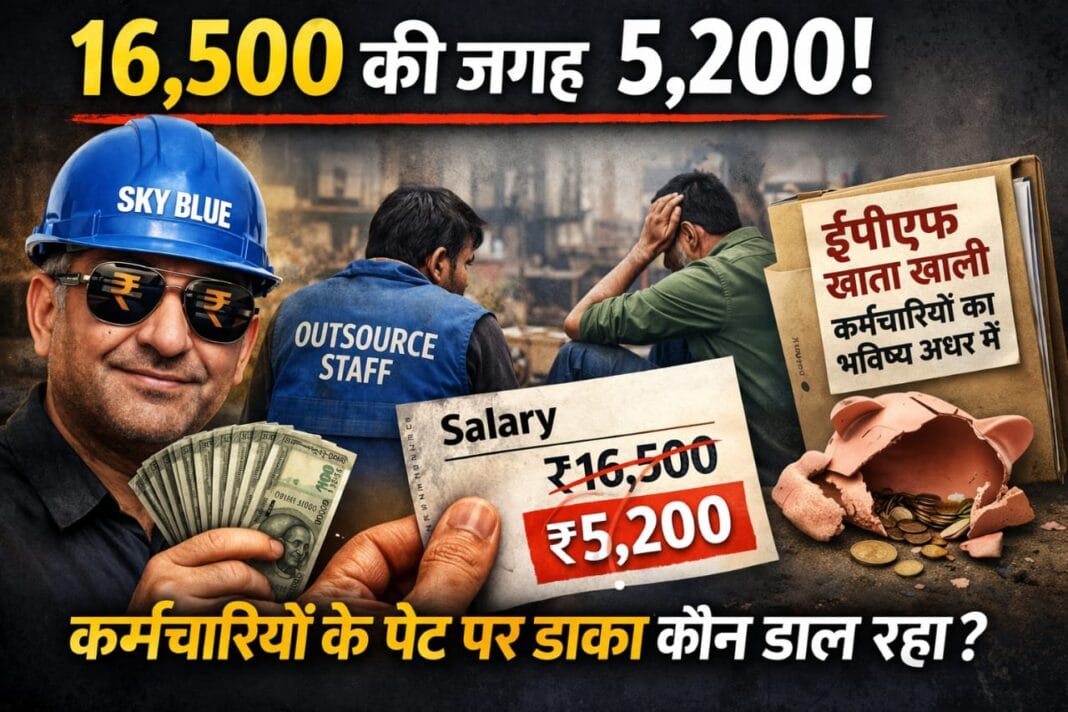 मैहर में आउटसोर्स कर्मचारियों को कम वेतन और ईपीएफ न मिलने के विरोध में प्रतीकात्मक फीचर इमेज