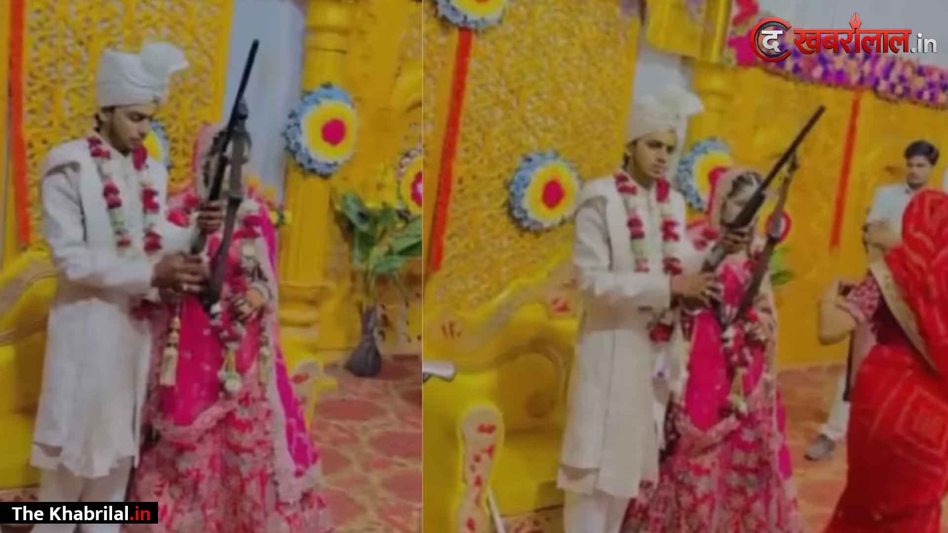ग्वालियर में ‘हर्ष फायरिंग’ की नई नवेली सनक: वरमाला स्टेज पर दूल्हे ने दनादन दागीं गोलियां; तीसरे राउंड में दुल्हन से भी दबवाया ट्रिगर, वीडियो वायरल