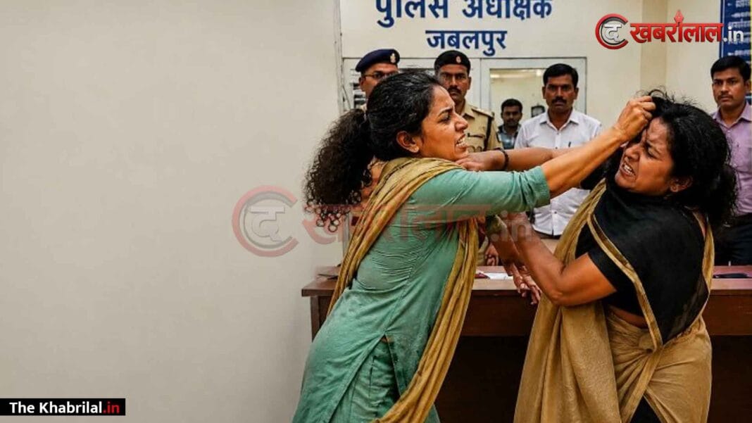 जबलपुर एसपी ऑफिस बना अखाड़ा: जनसुनवाई के दौरान आपस में भिड़ीं दो महिलाएं; बाल खींचकर एक-दूसरे का चेहरा नोचा; पुलिस ने सिविल लाइन थाने के हवाले किया जबलपुर एसपी ऑफिस बना अखाड़ा: जनसुनवाई के दौरान आपस में भिड़ीं दो महिलाएं; बाल खींचकर एक-दूसरे का चेहरा नोचा; पुलिस ने सिविल लाइन थाने के हवाले किया
