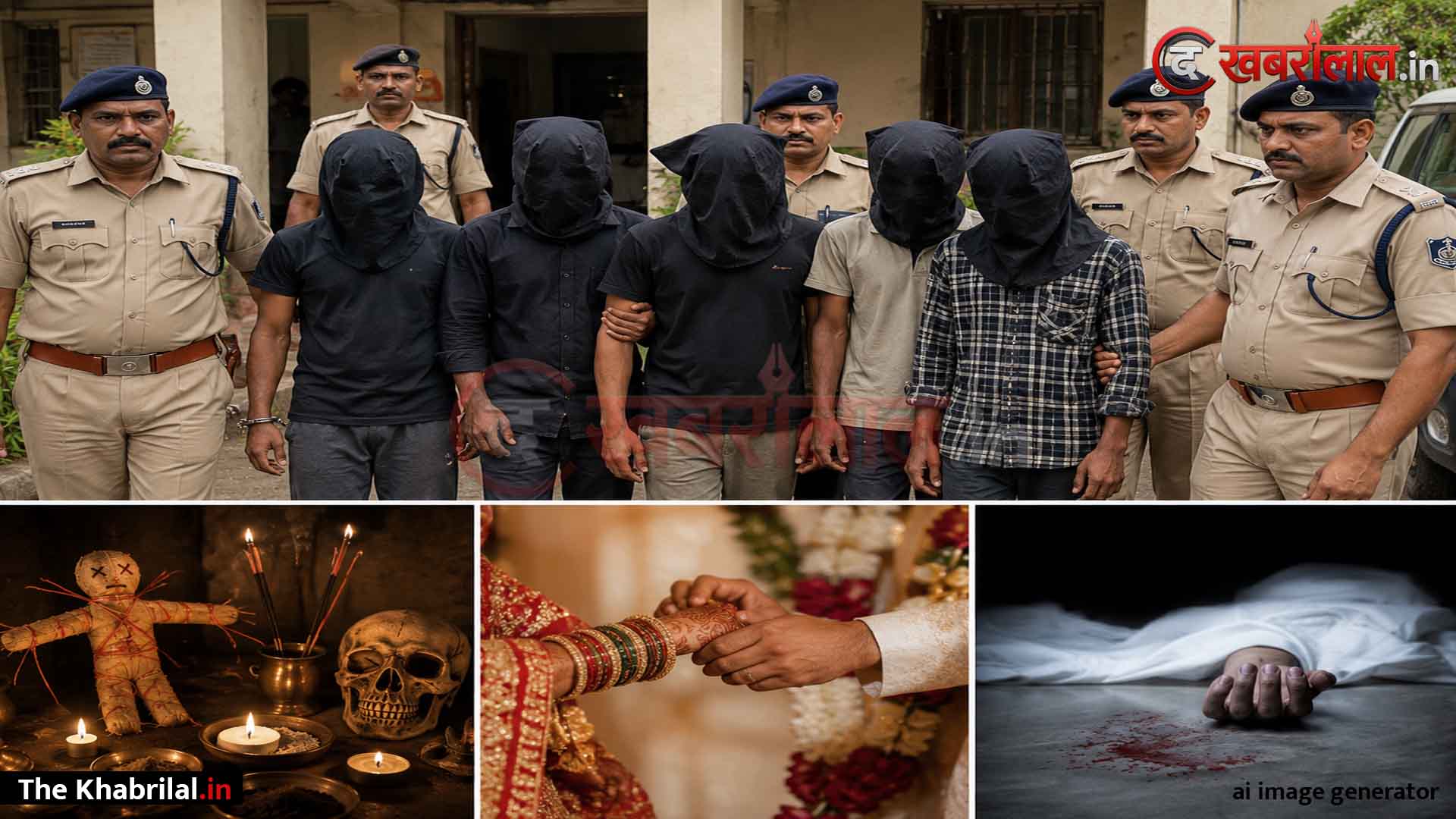 मैहर में अंधविश्वास का खूनी खेल: शादी में अड़ंगा लगाने और जादू-टोने के शक में अधेड़ को टांगी से काटा; 3 नाबालिगों समेत 6 गिरफ्तार, सगा भाई फरार