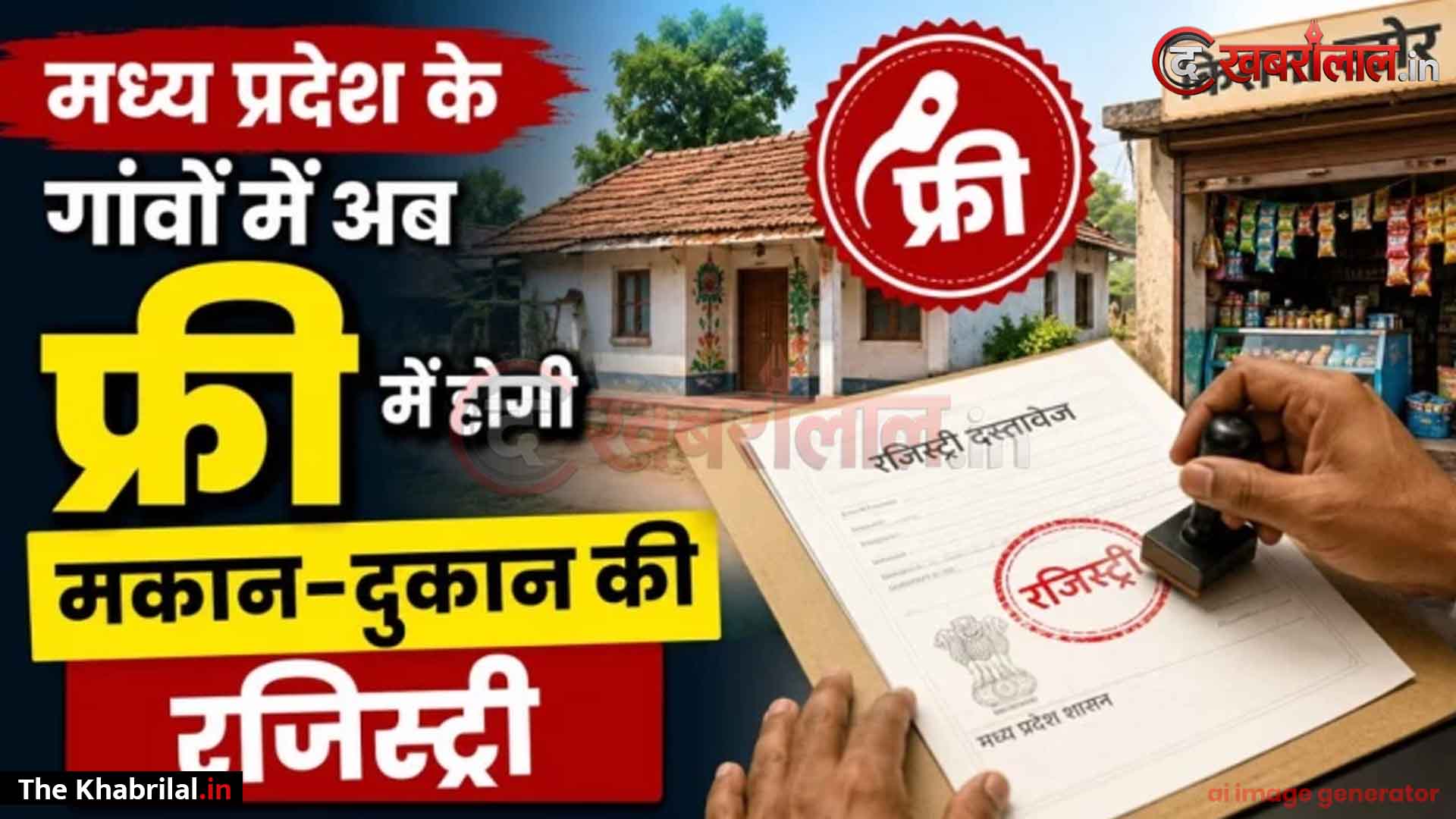 मध्य प्रदेश के गांवों में अब बिल्कुल फ्री में होगी मकान और दुकान की रजिस्ट्री! शिवराज सरकार ने जारी किया अध्यादेश; अब आसानी से मिलेगा बैंक लोन