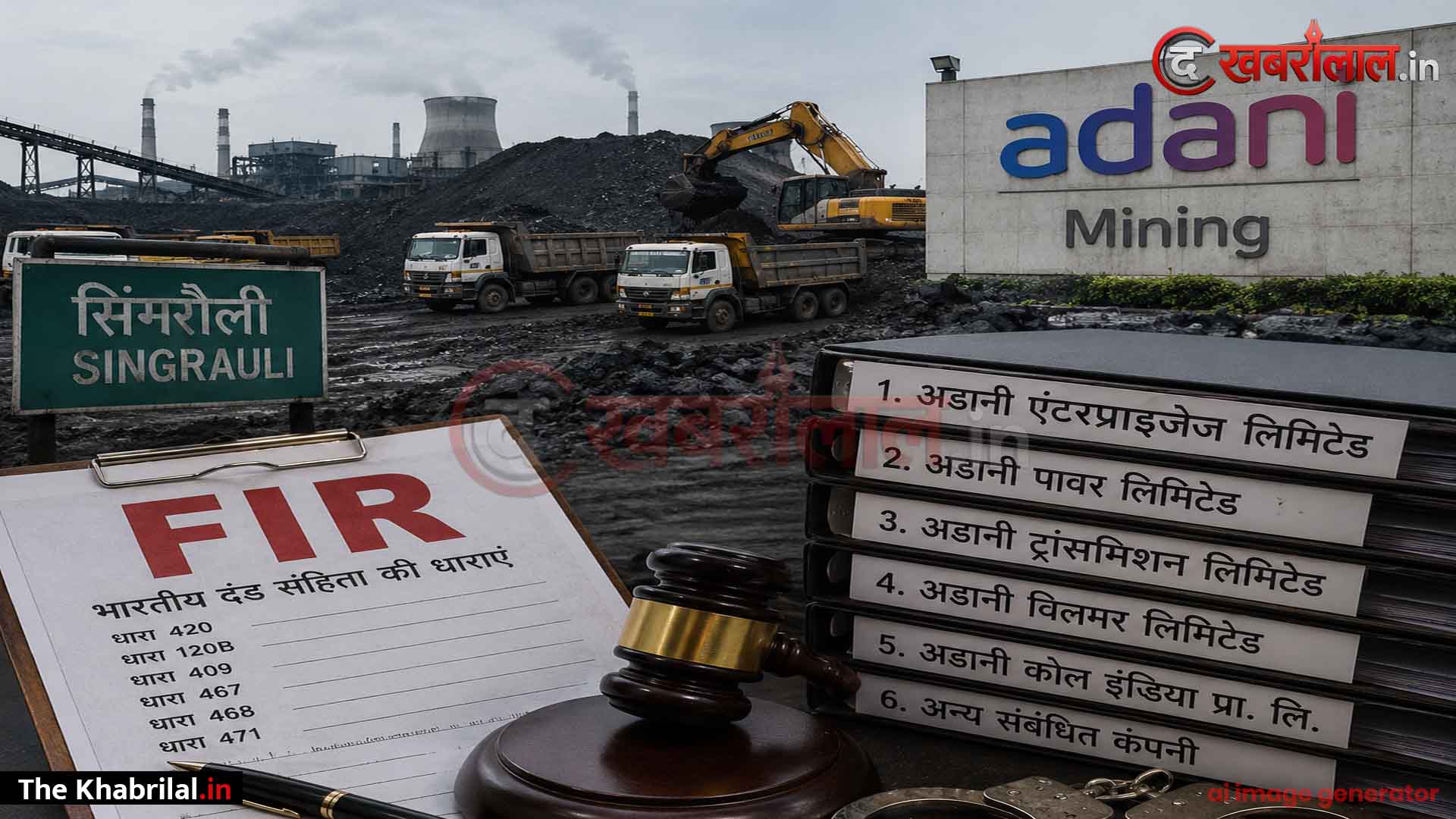सिंगरौली में प्रशासन का बड़ा हंटर: मनाही के बावजूद सड़कों पर ढोया कोयला; गौतम अडानी, ACC और APMDC समेत 6 कंपनियों पर FIR दर्ज