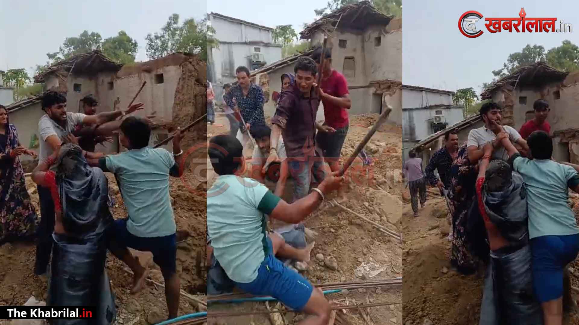 मैहर में ‘गड्ढे’ और ‘सीमेंट मसाले’ पर खूनी जंग: दो पक्षों में जमकर चले लाठी-डंडे, महिला के सिर पर फेंका कंक्रीट; रोंगटे खड़े करने वाला वीडियो वायरल