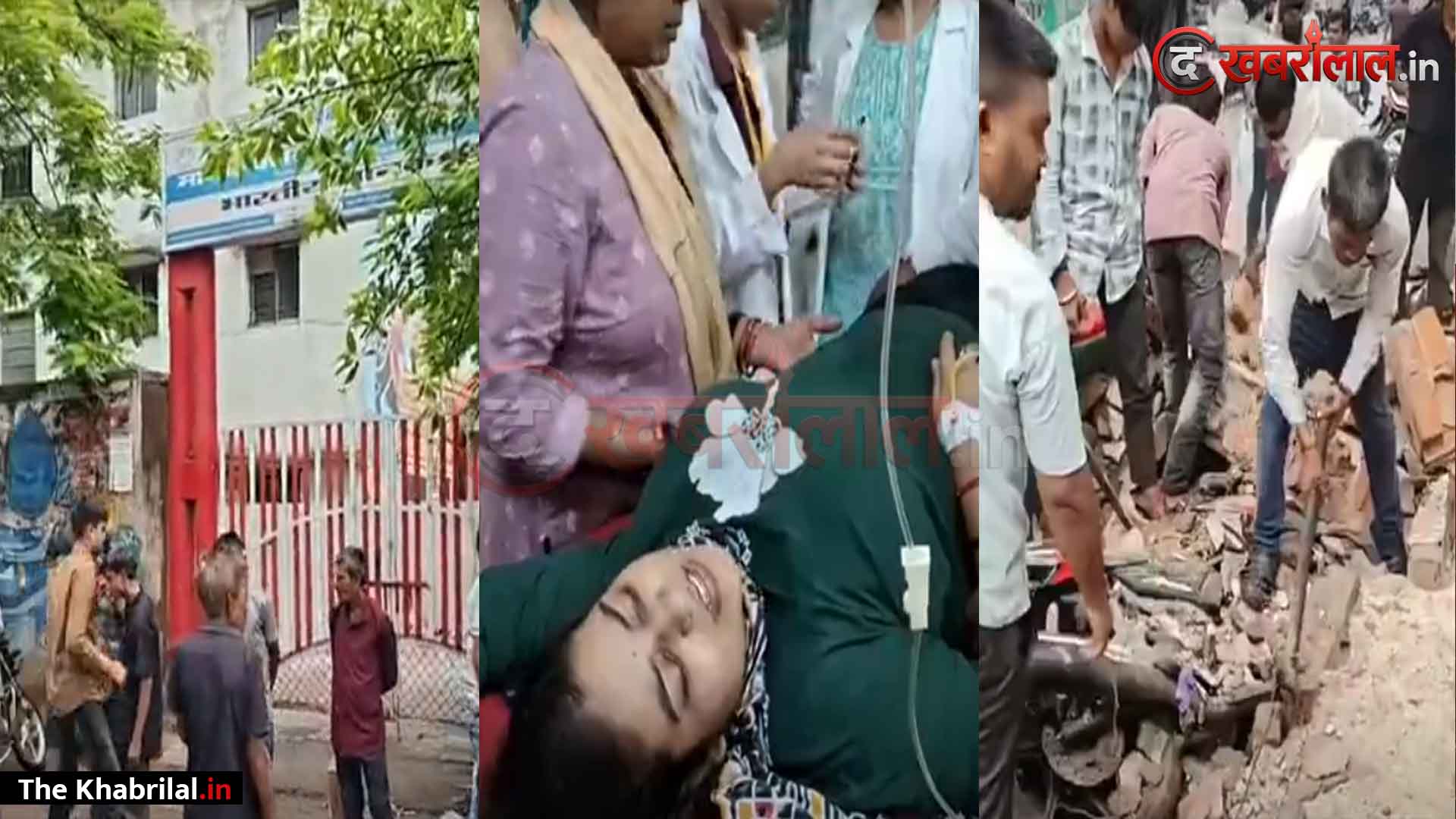 सतना के पीएमश्री एमएलबी स्कूल में बड़ा हादसा! बाउंड्री वॉल पर गिरा विशाल पेड़; मलबे में दबने से एडमिशन कराने आई युवती सहित 3 घायल, वाहन क्षतिग्रस्त