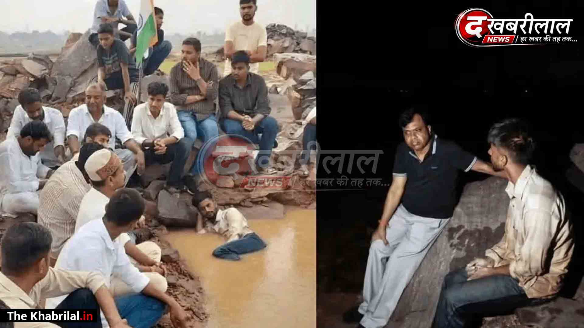 रीवा में 88 घंटे का ‘जल सत्याग्रह’ समाप्त: पानी से भरे गड्ढे में बैठे देशराज मिश्रा से मिलने आधी रात पहुंचे कलेक्टर; आश्वासन के बाद खत्म हुआ अनशन