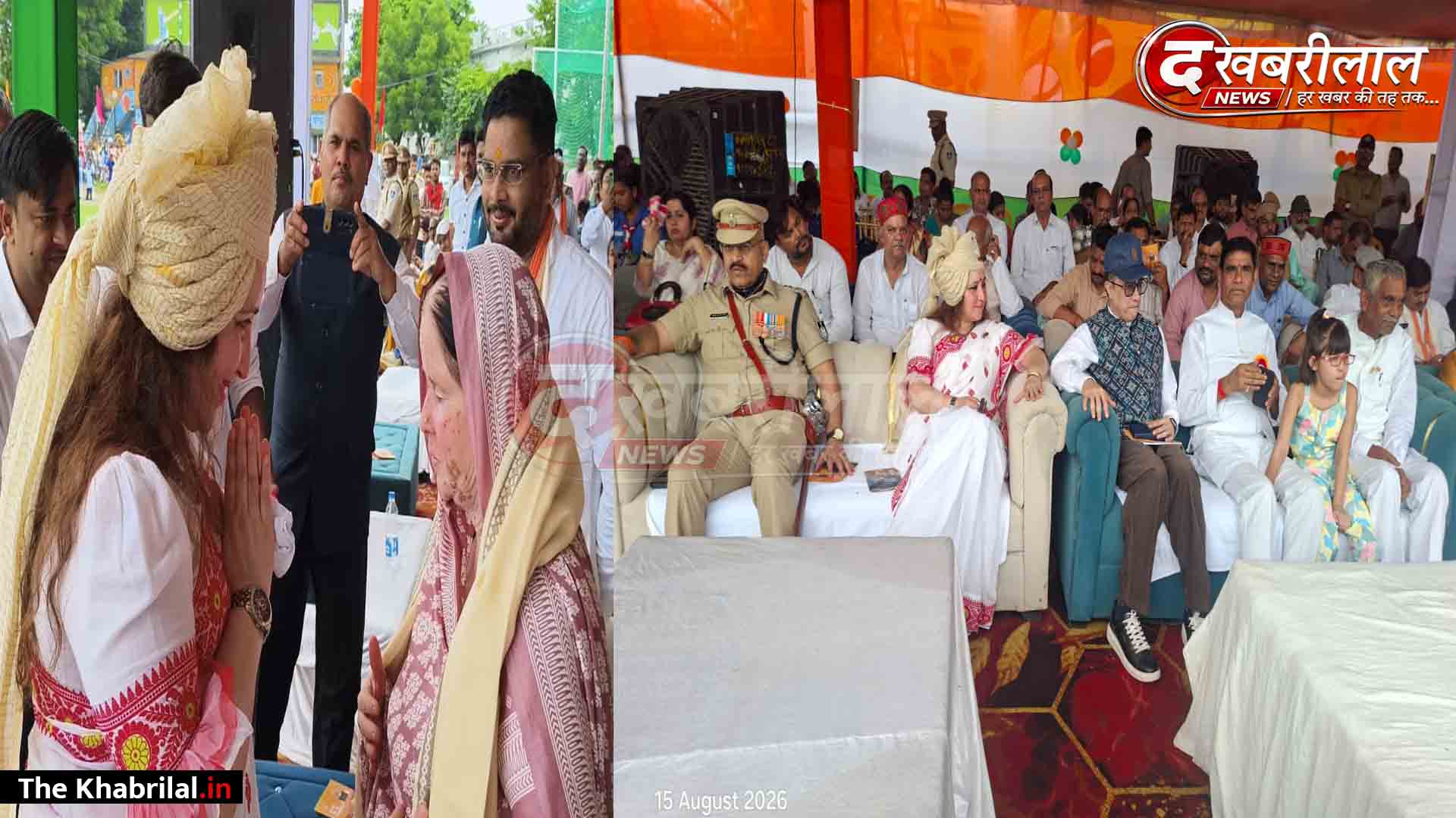 स्वतंत्रता दिवस पर मैहर में विशेष भोज: कलेक्टर बिदिशा मुखर्जी ने छात्रों के साथ ज़मीन पर बैठकर किया भोजन; दीं शुभकामनाएं