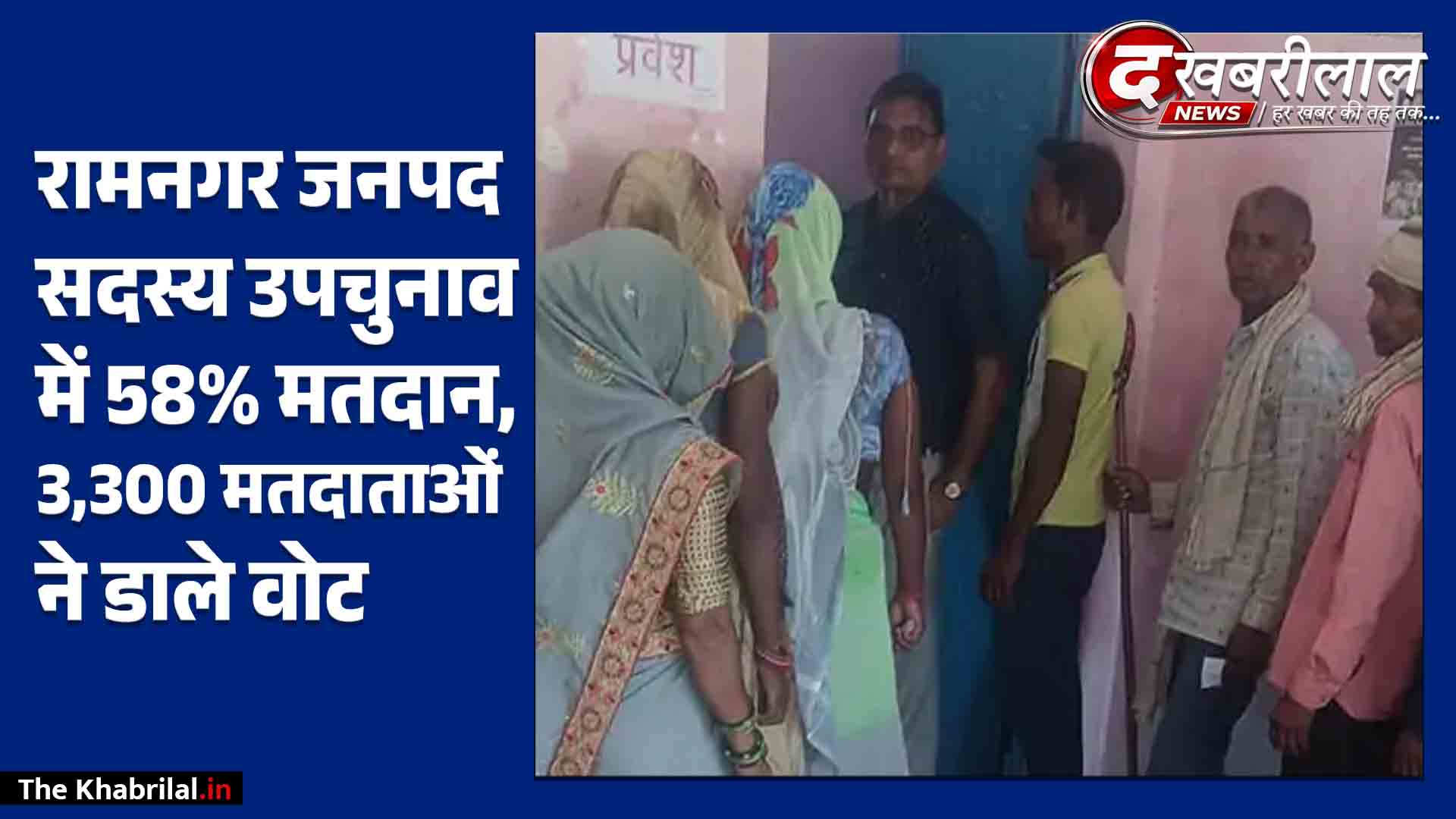 रामनगर जनपद उपचुनाव में 58% वोटिंग: वार्ड नंबर 7 में 3,300 लोगों ने चुना अपना नेता, 3 अक्टूबर को खुलेंगे किस्मत के पत्ते!